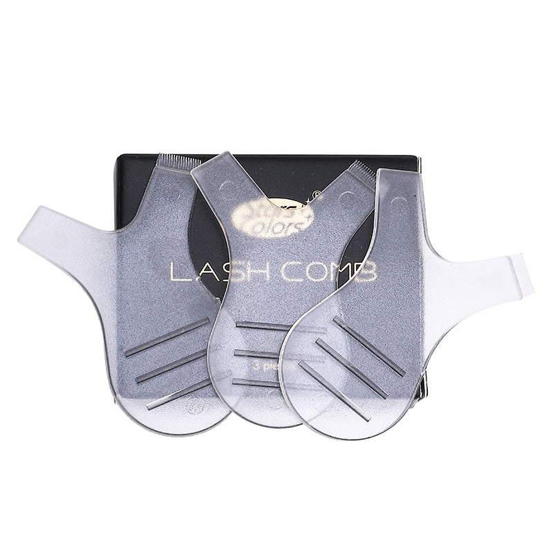 Lash lifting kit lash pads and lash comb pieces on backing sheets