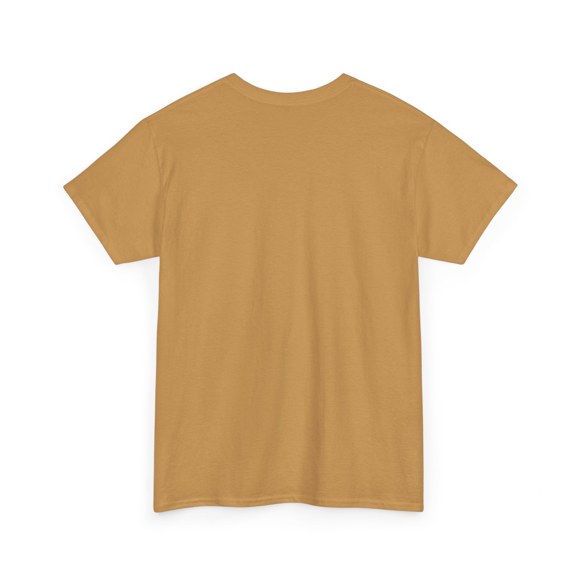 Brown vintage plain T-shirt, crew neck
