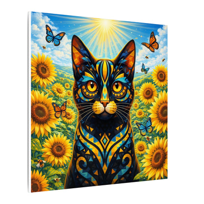 Sunflower Cat Canvas