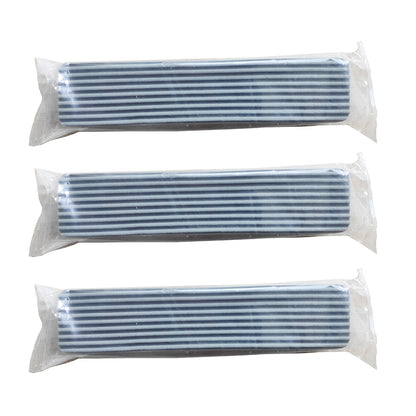 Self-squeeze mini mop replacement pads, three blue-and-gray striped strips